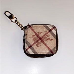 Custom Classic Burberry print AirPod Case (Pouch) with clasp.